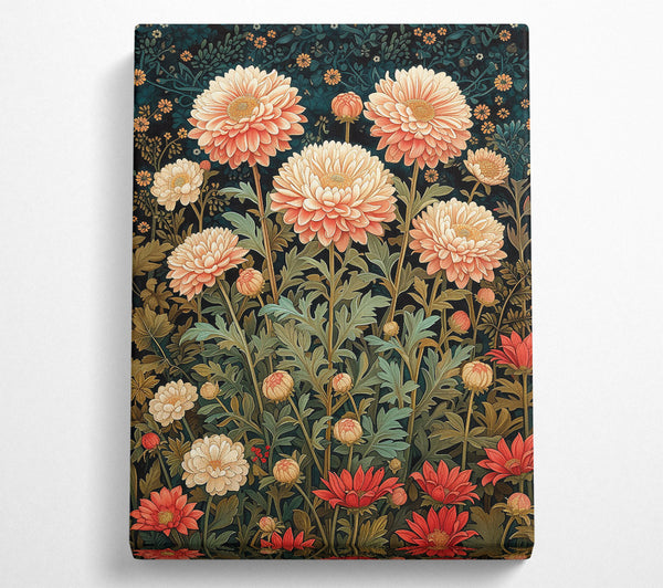  A Canvas Print of Chrysanthemum Garden Canvas Print