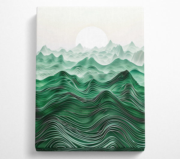  A Canvas Print of Emerald Landscape Canvas Wall Art