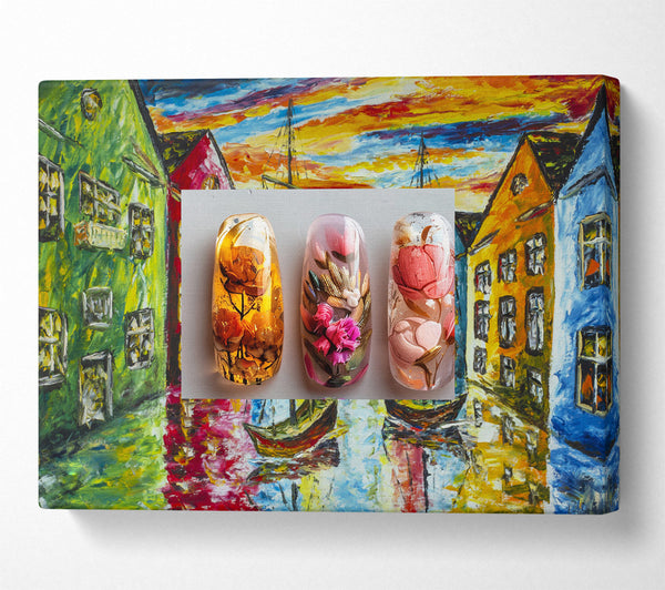  A Canvas Print of Pressed Flowers Canvas Art