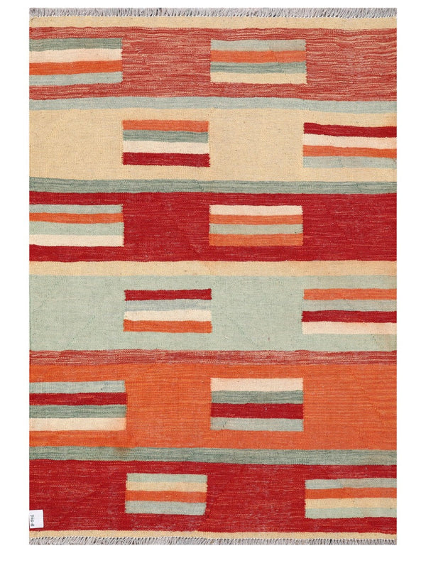 Maimana Afghanistan Kilim Rug - 146 x100 cm