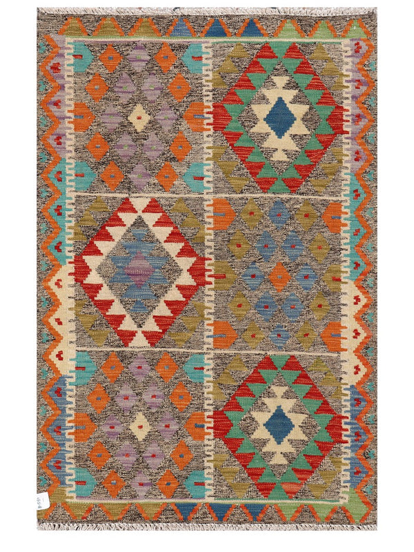 Maimana Afghanistan Kilim Rug - 149 x97 cm