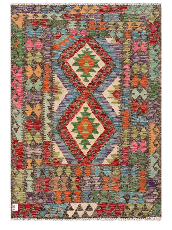 Maimana Afghanistan Kilim Rug - 145 x101 cm