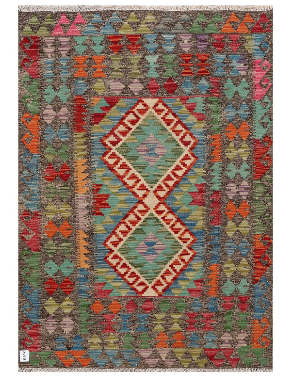 Maimana Afghanistan Kilim Rug - 144 x100 cm