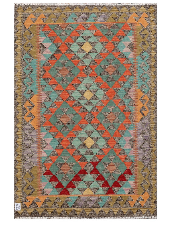 Maimana Afghanistan Kilim Rug - 147 x97 cm