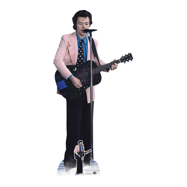 CS1026 Harry Styles Pink Jacket Height 186cm Lifesize Cardboard Cut Out With Mini