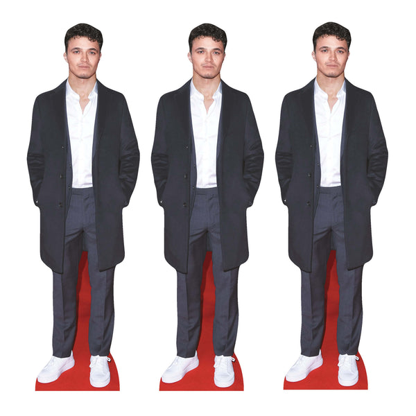 CS1335 Lando Norris Suit Shelf Top Cardboard Cutout Pack Height 31cm