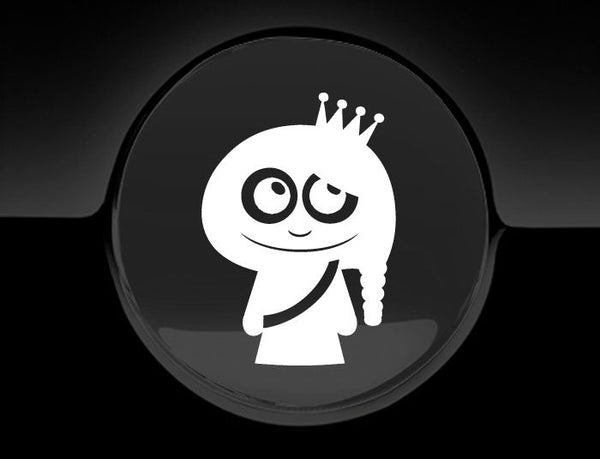 Adorable Princess Fuel Cap Car Sticker