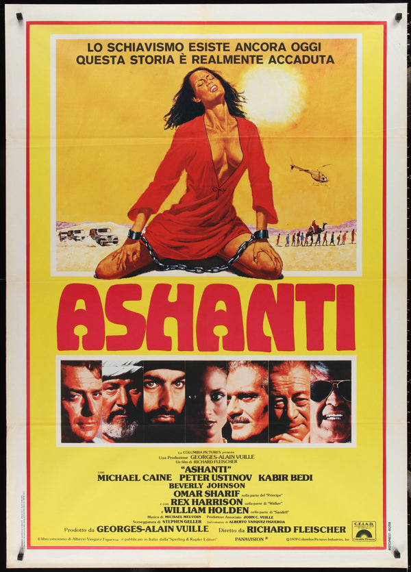 Ashanti (1979) Original Italian One Panel Movie Poster