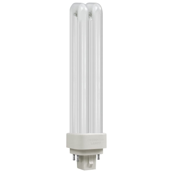 Crompton LDE26CW LED CFL Double Turn DE Type 4 Pin 9W (26W Equivalent) 4000K Light Bulb