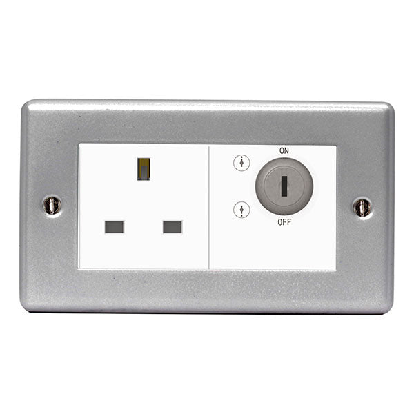 BG MC5SKYSWSW Metal Clad Key Controlled Socket 13A