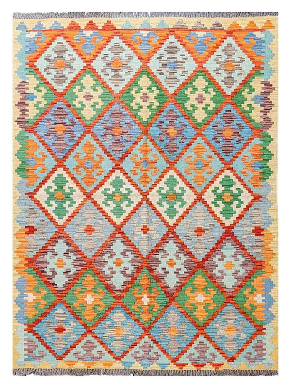 Maimana Afghanistan Kilim Rug - 183 x 132 cm