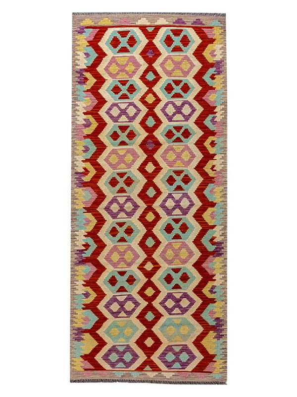 Maimana Afghanistan Kilim Rug - 287 x 81 cm