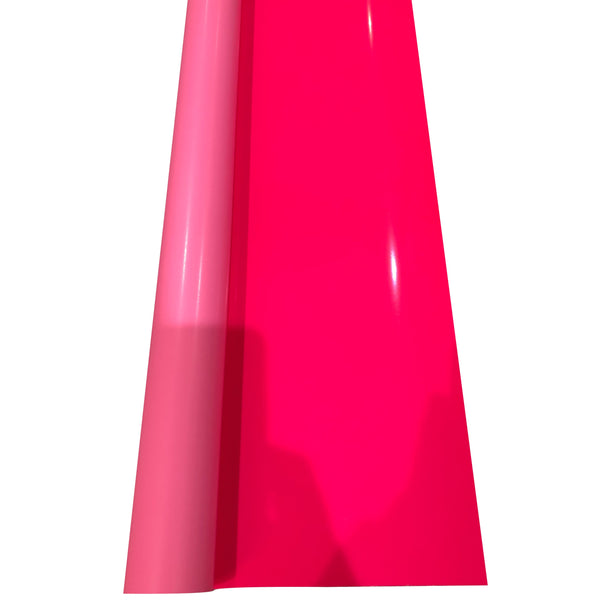 HTV Iron On Vinyl Roll 500mm Wide, Neon Pink