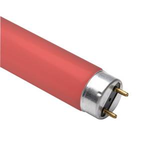 18w T8 600mm Red Fluorescent Tube - DISCONTINUED