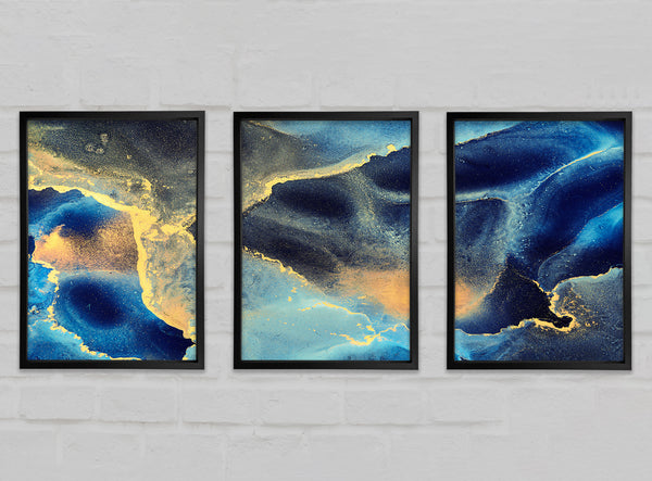 Flow of The Universe Glitter 3 Piece Prints