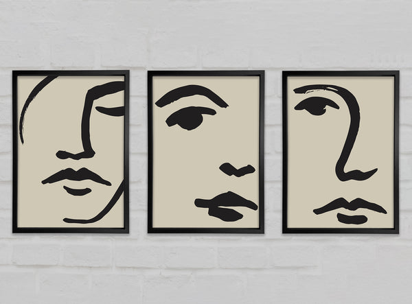 The Three Faces 3 Piece Prints