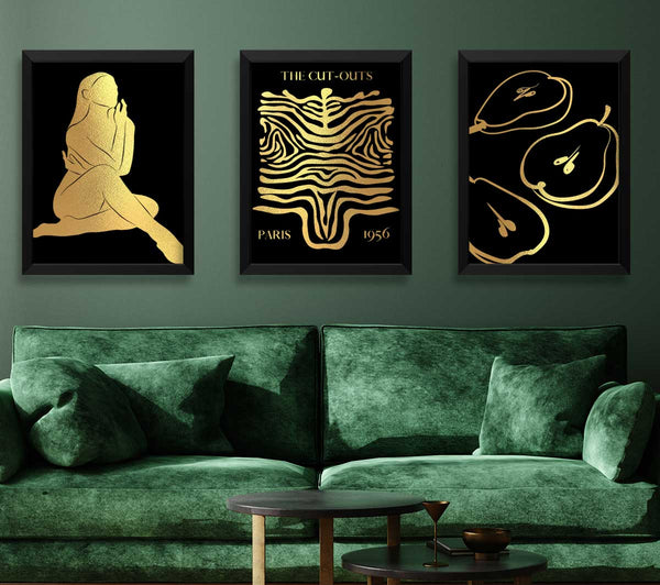 Matisse Cut Outs Schwarz und Gold