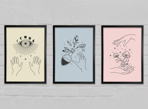 Line Art Mystical Gallery Wall Art