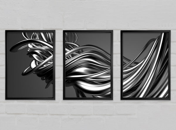 Wrapped Up Grey Cords 3 Piece Prints