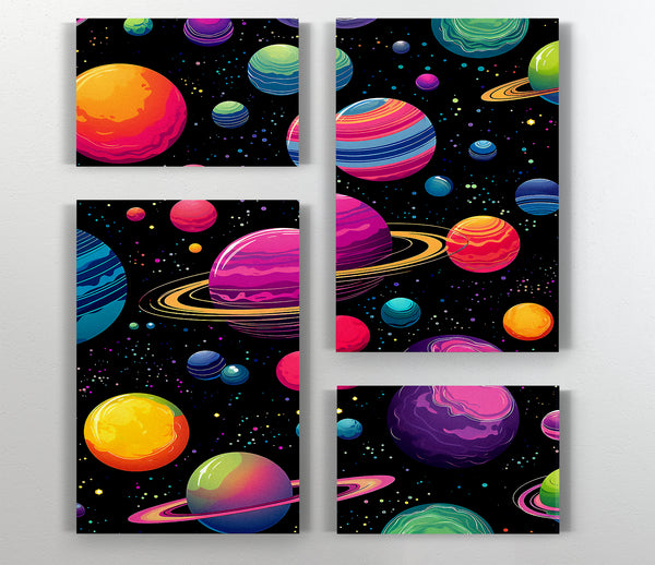  A Canvas Print of Psychedelic Galaxy Canvas Print