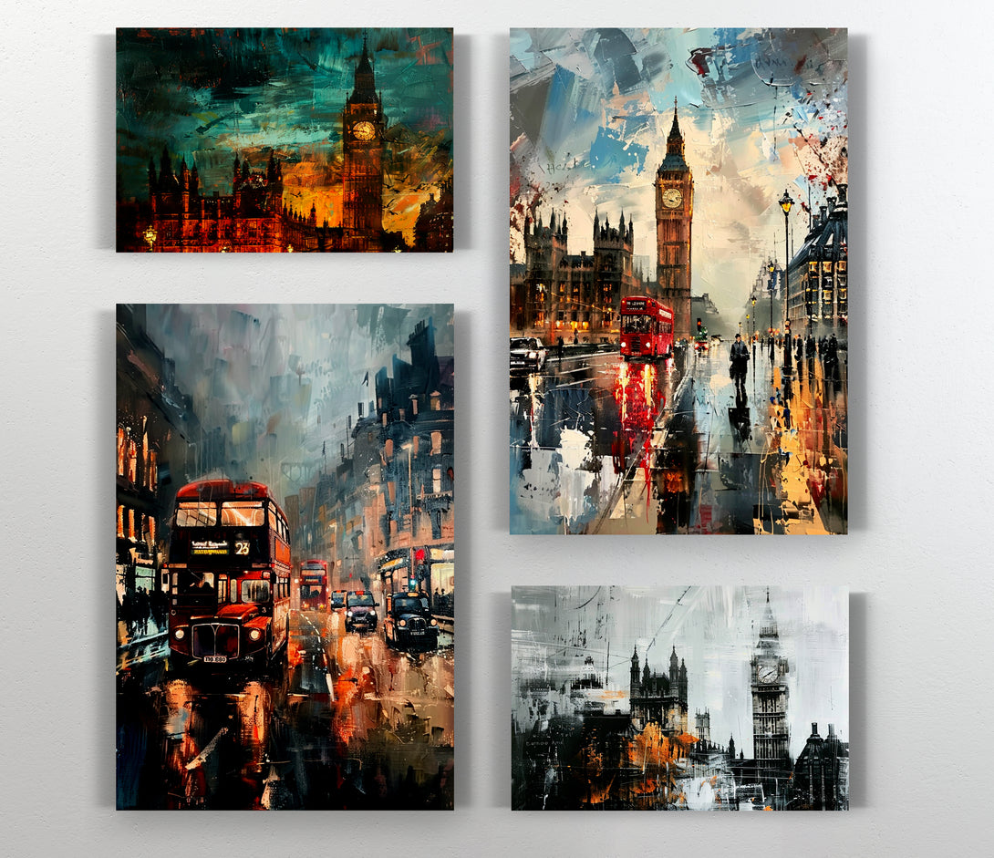  A Canvas Print of London Art Collection Canvas Art