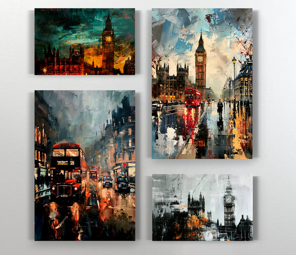  A Canvas Print of London Art Collection Canvas Art