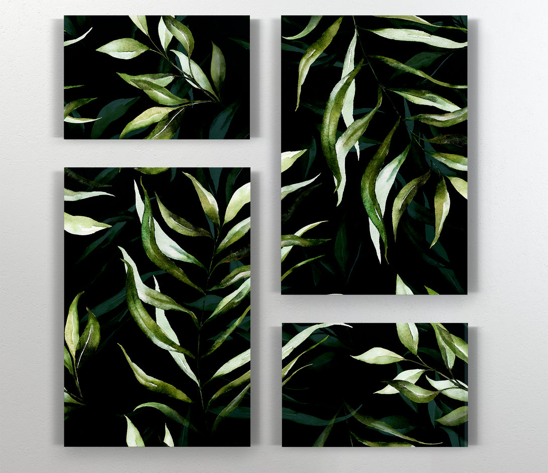  A Canvas Print of Green Leaves Canvas Print