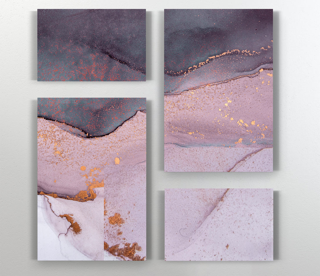  A Canvas Print of Pink and Grey Marble Canvas Print