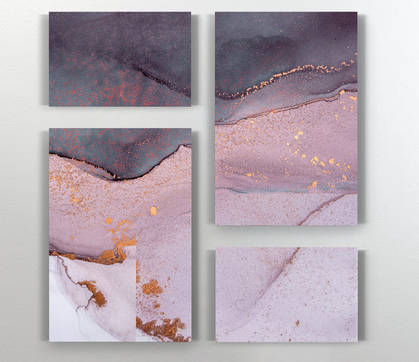  A Canvas Print of Pink and Grey Marble Canvas Print
