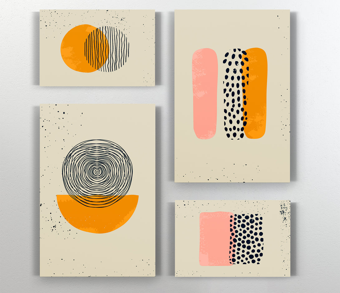  A Canvas Print of Boho Shapes Canvas Print