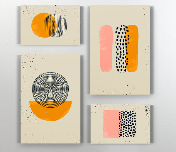 A Canvas Print of Boho Shapes Canvas Print