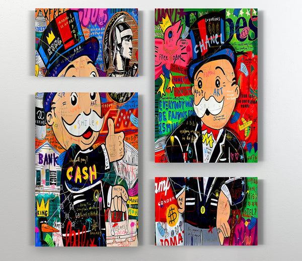  A Canvas Print of Monopoly Man Canvas Wall Art
