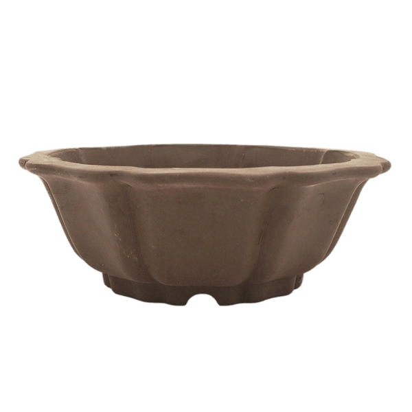 Unglazed Bonsai Pot Round | 18cm x 18cm x 5cm | YB1123