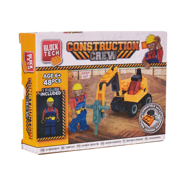 Wholesale Mini Block Tech Construction Crew - (Case of 12)