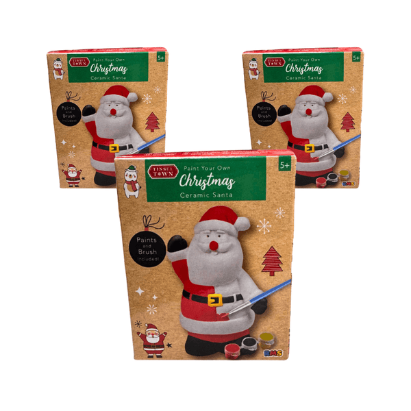 Wholesale Paint Your Own Christmas Santa Figure - (Case of 12)