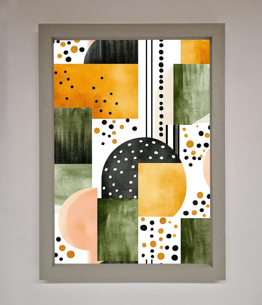 Abstract Shapes Colours Framed Wall Art - Zestio