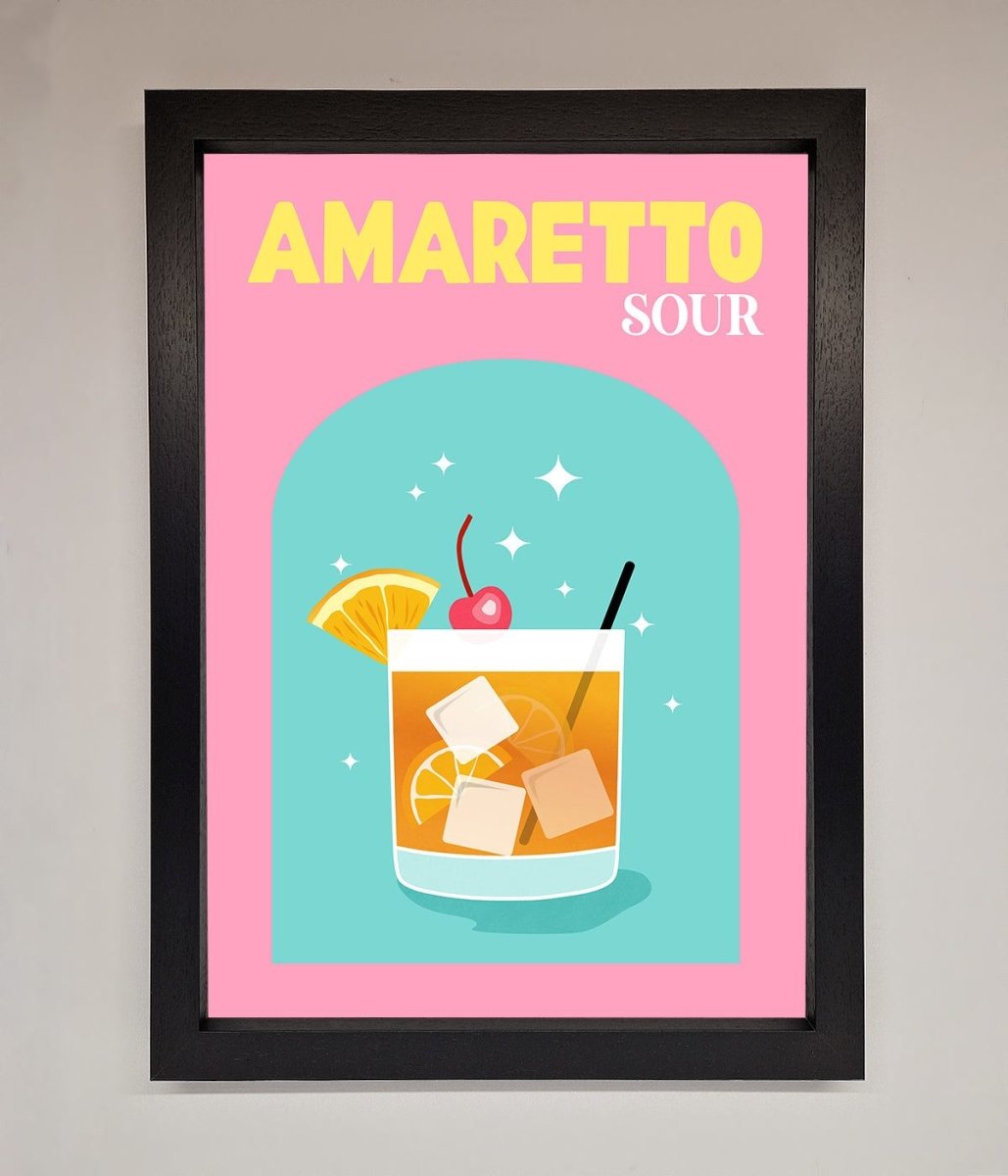 Amaretto Sour Cocktail Framed Wall Art - Zestio