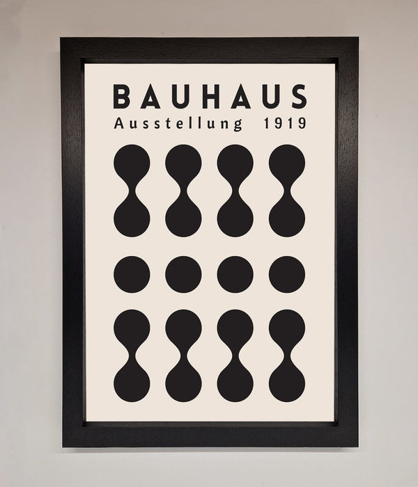 Bauhaus Black 1919 Framed Wall Art - Zestio