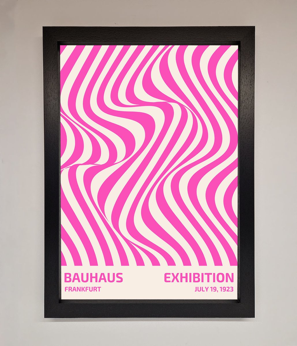 Bauhaus Pink Expedition Framed Wall Art - Zestio