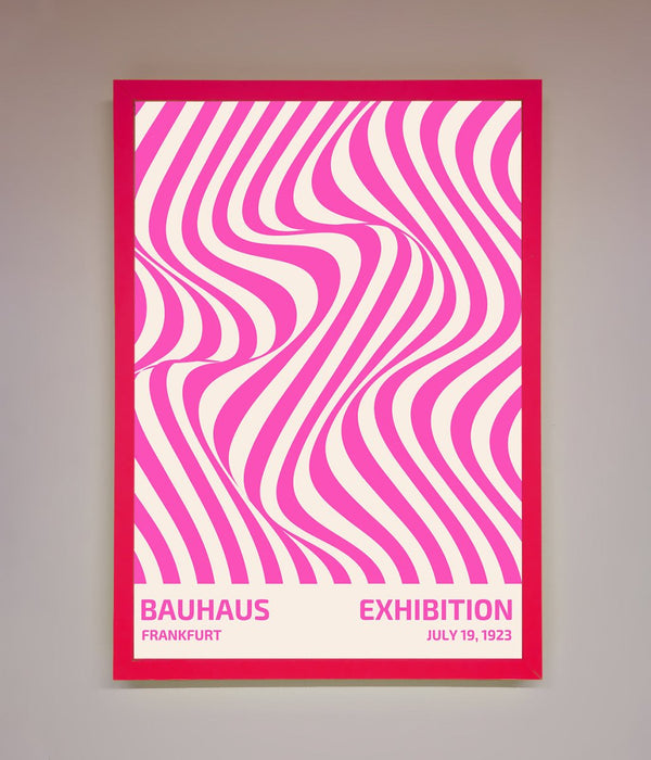Bauhaus Pink Expedition Framed Wall Art - Zestio