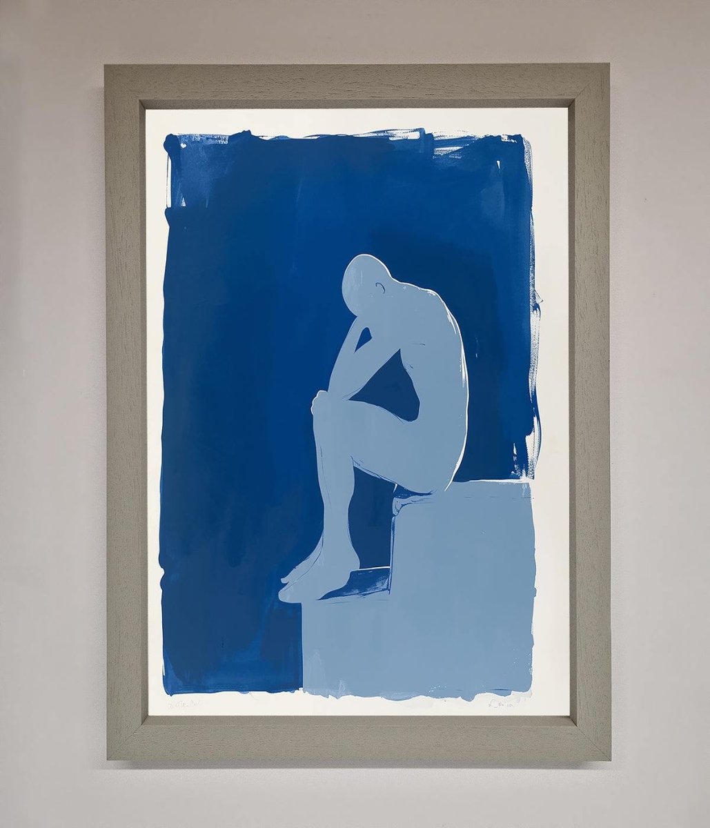 Blues Thinking Framed Print - Zestio