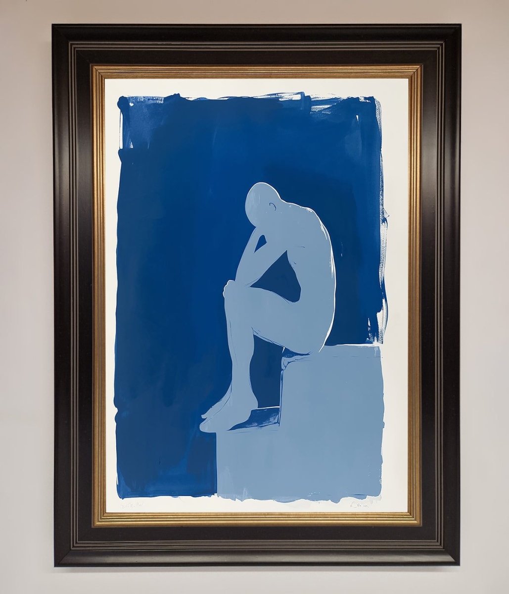 Blues Thinking Framed Print - Zestio