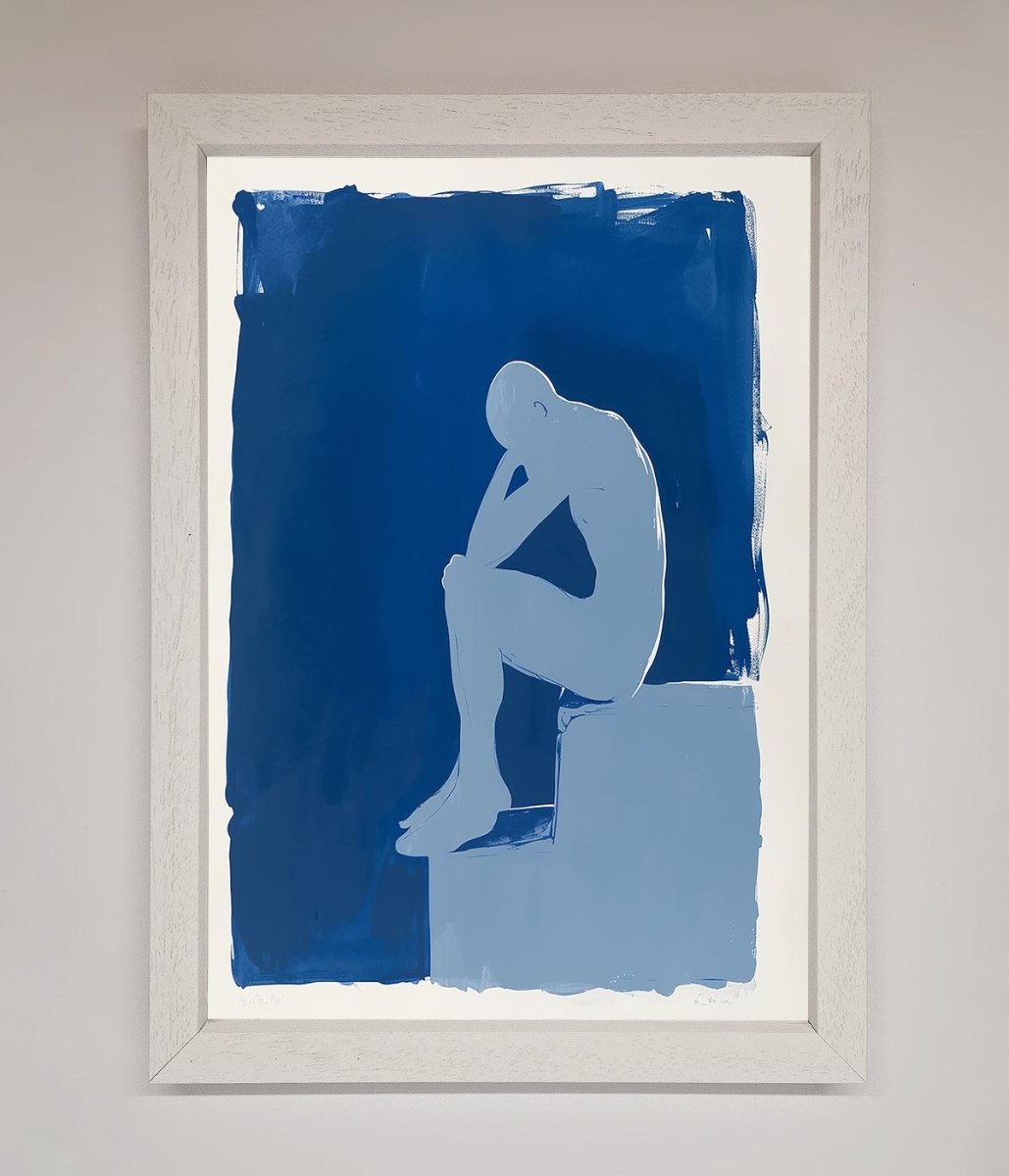 Blues Thinking Framed Print - Zestio