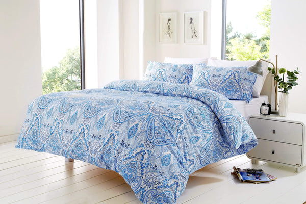 Bohemian Bali Cotton Rich Duvet Set with OEKO-TEX Certification in Vibrant Colours for Double and King Sizes for Luxurious Bedroom Decor by OLIVIA ROCCO