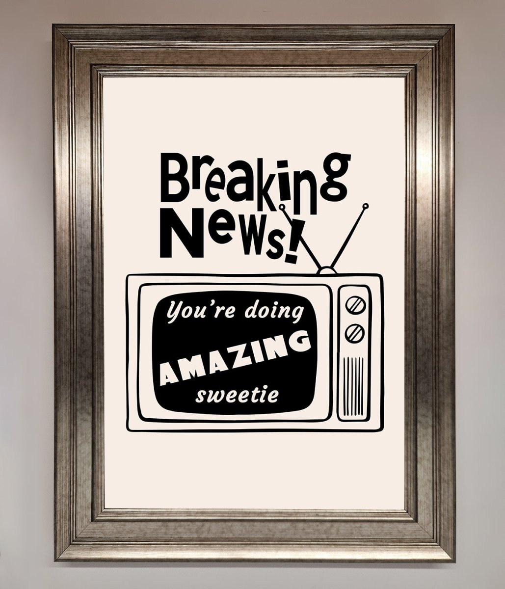 Breaking News Framed Poster - Zestio