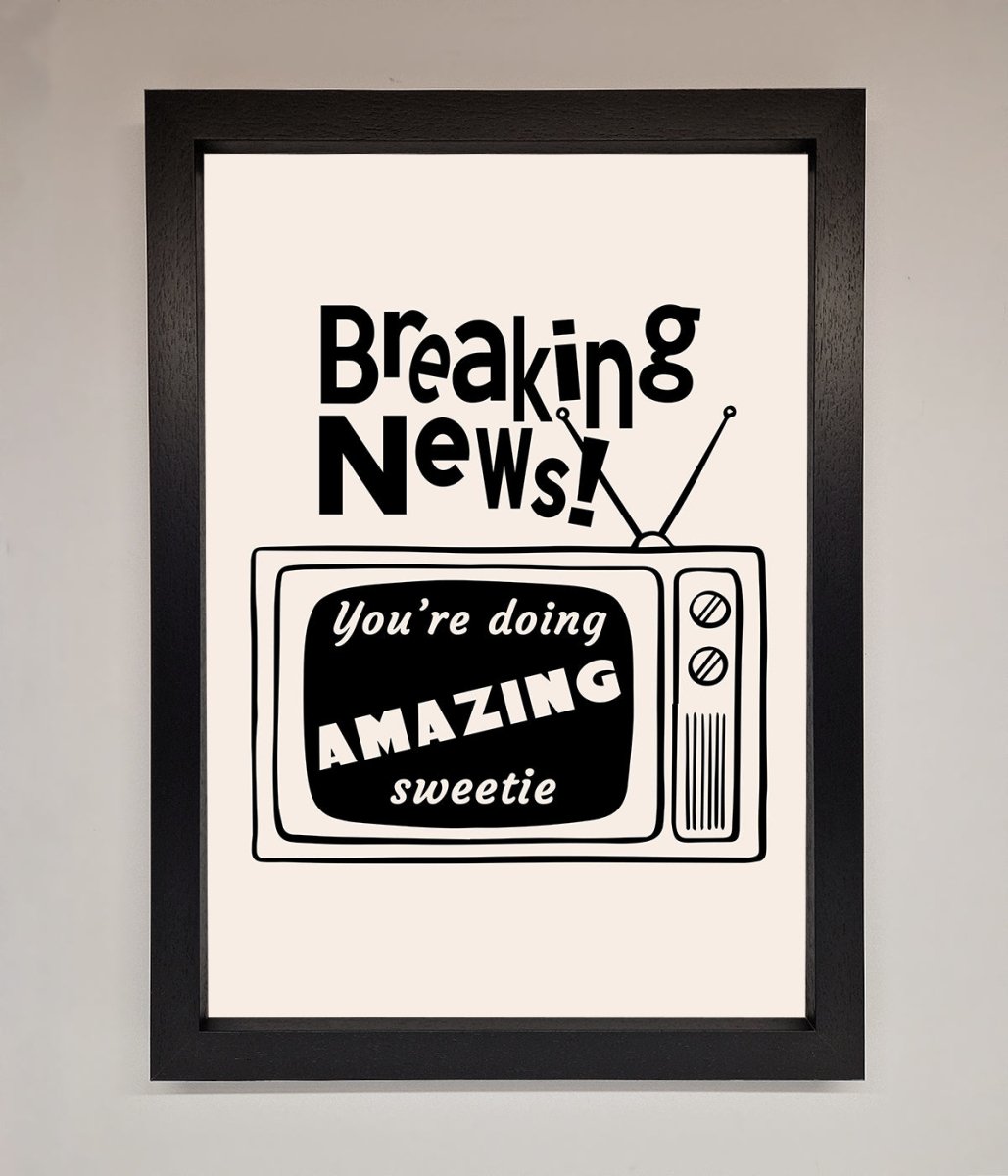Breaking News Framed Poster - Zestio