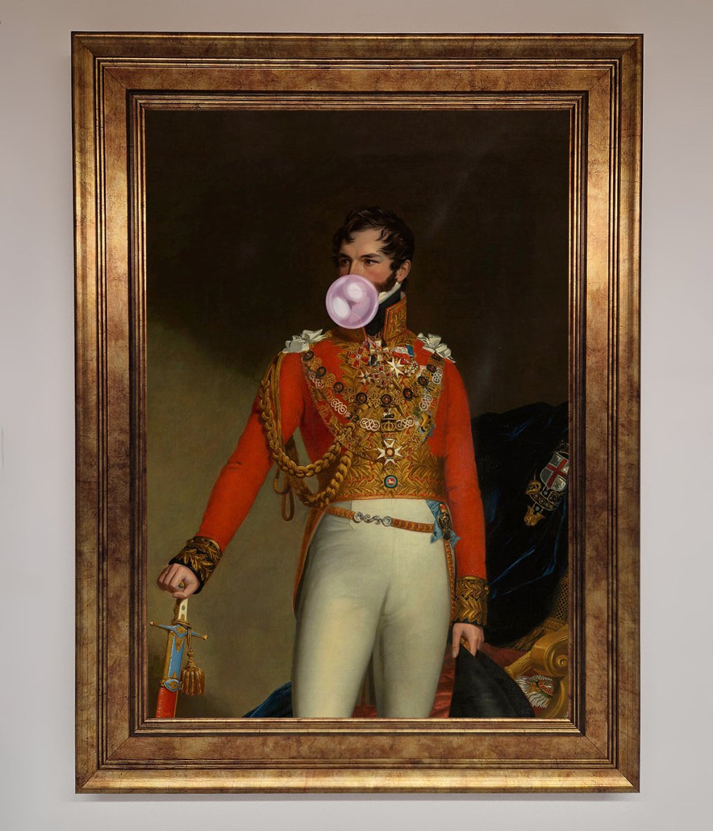 Bubble Gum Admiral Framed Wall Art - Zestio