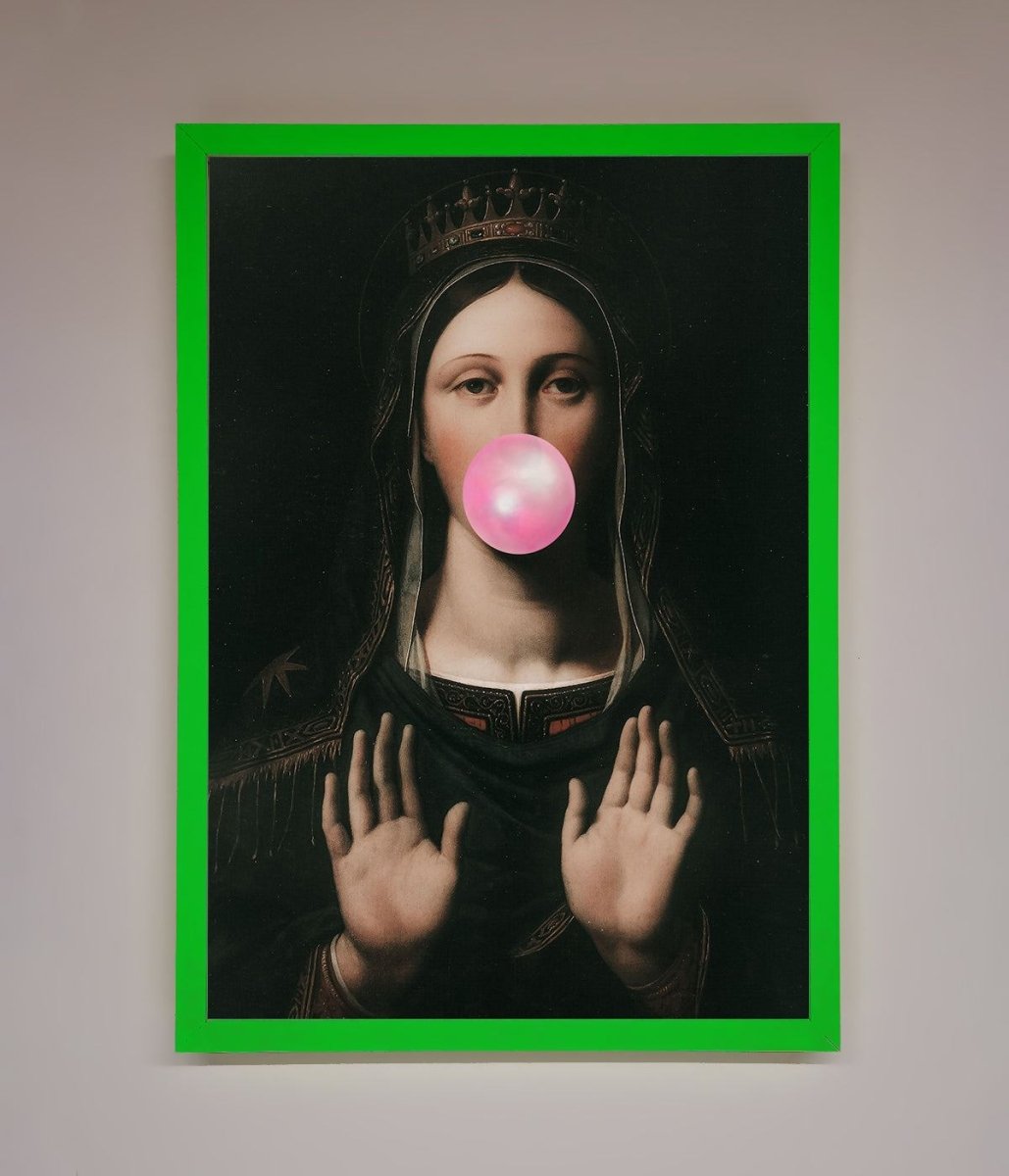 Bubble Gum Renaissance Framed Print - Zestio