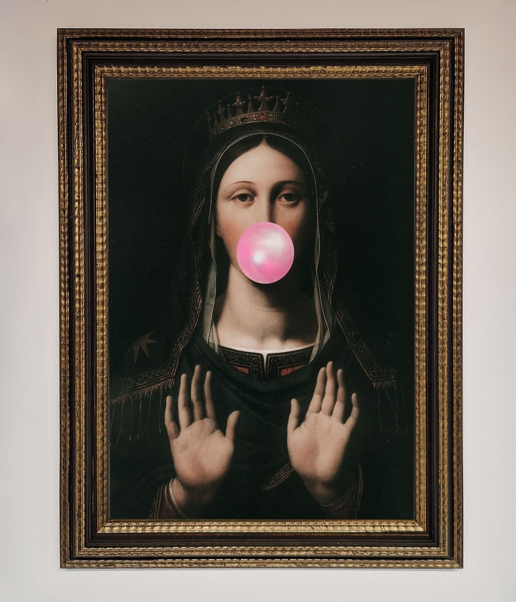 Bubble Gum Renaissance Framed Print - Zestio