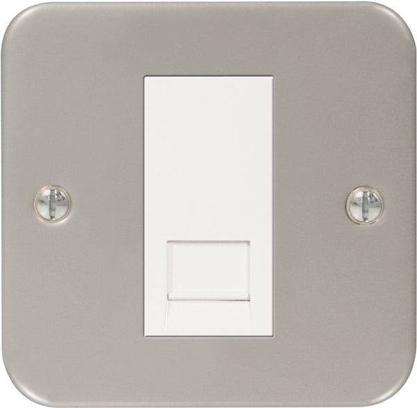 BG MC5RJ111 Metal Clad 1 Gang Telephone Socket  RJ11